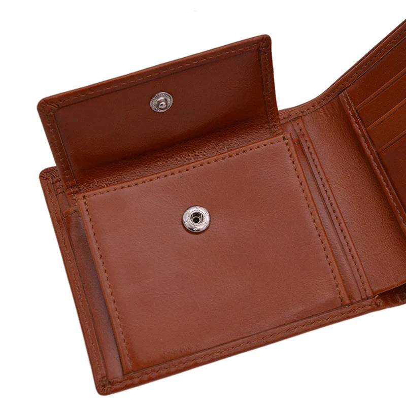 Wholesale Vintage Leather Wallets Multi Function Waterproof ID Credit Card Holder Wallets for Men