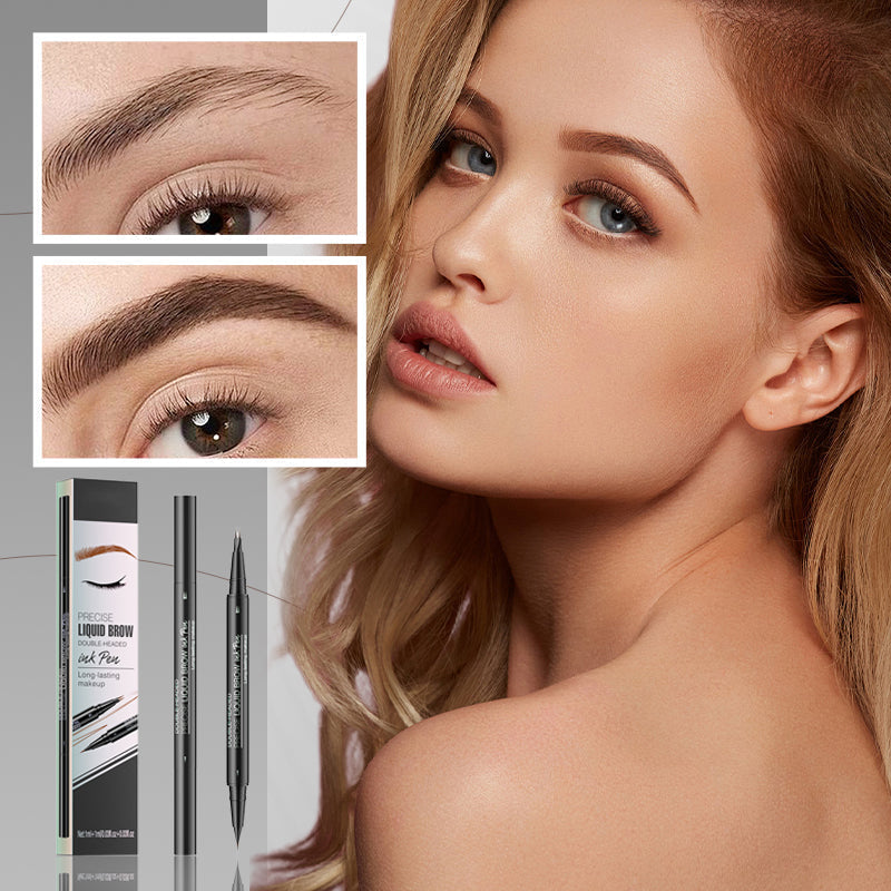 š„Limited Time Sale - Buy 3 Get 5 Freeš„ 2 in 1 Liquid Eyebrow Pen - Waterproof & Sweatproof