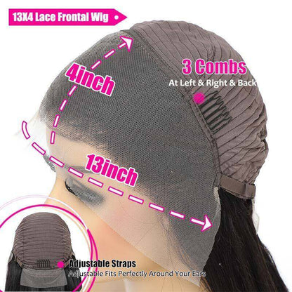 13x4 HD Transparent Lace Frontal Water Wave Wigs with Baby Hair