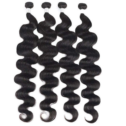 (B1) Body Wave 4 Bundles Weave Sew in Hair Extensions 30 Inch Bundles