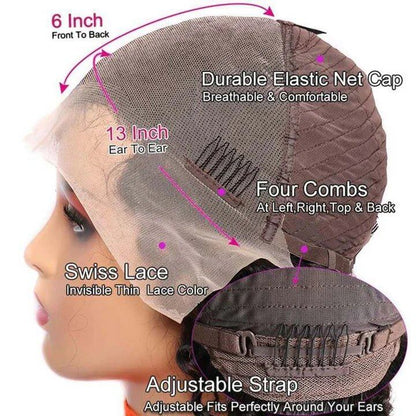 ReadytoGo 13x6 HD Transparent Lace Frontal Straight Wigs