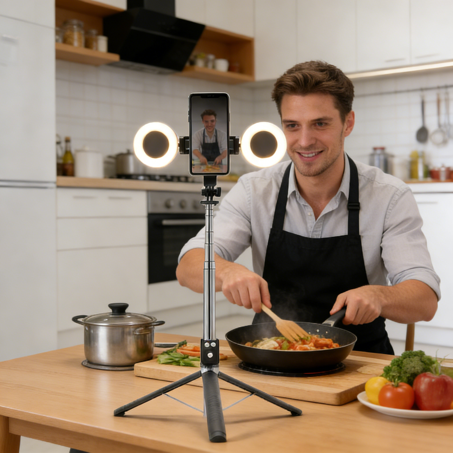 ⏳New 6 in 1 Bluetooth Selfie Stick