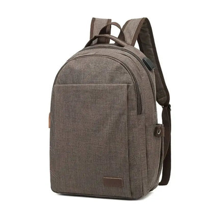 High Quality Oxford Cloth Leisure Backpack Men's Waterproof Laptop Backpack USB Computer Student Computer Schoolbag