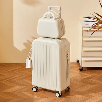 Luggage 2025 New Trolley Case Men's Women's Travel Small 20 Inch Password Case Quiet Wheels Durable Leather ABS