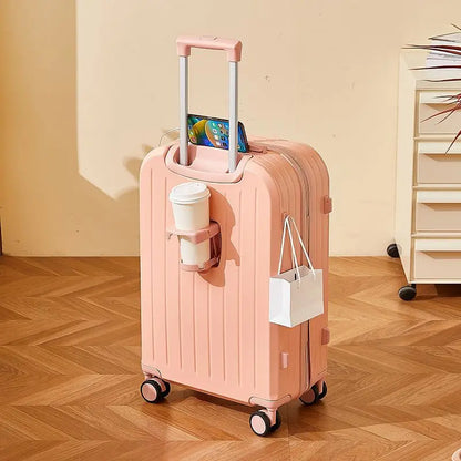 Luggage 2025 New Trolley Case Men's Women's Travel Small 20 Inch Password Case Quiet Wheels Durable Leather ABS