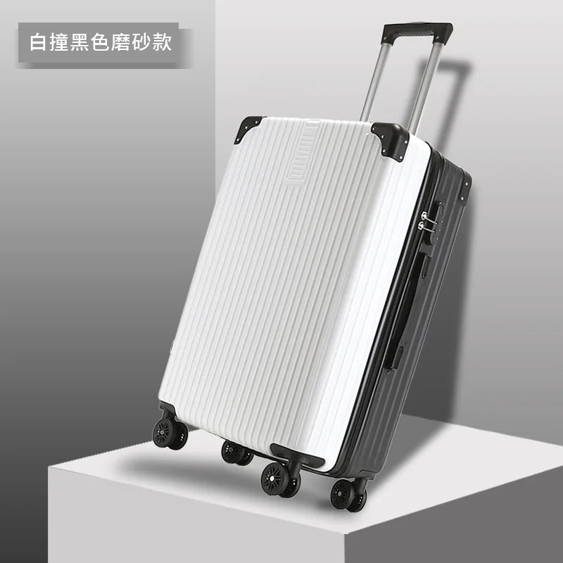High- Luggage Women's 20-Inch Travel Trolley Case 28-Inch Password ABS Waterproof Suitcase 24-Inch Large-Capacity Zipper