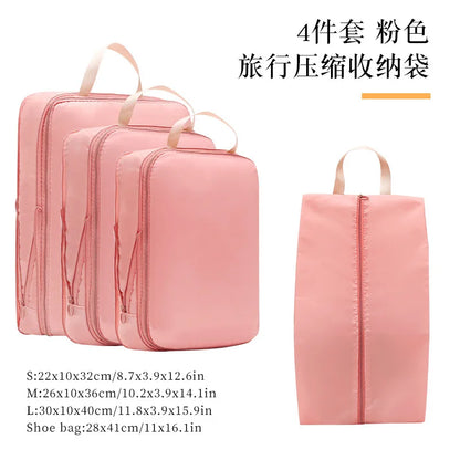CH Modern Polyester Travel Compression Storage Bag-Waterproof Portable Luggage for Clothes & Pants