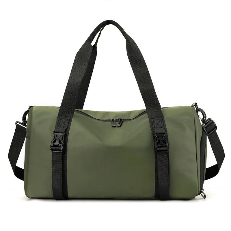 Dry and Wet Separation Waterproof Sports Fitness Travel Backpack with Zipper Closure Polyester Material 20-35L Capacity Unisex
