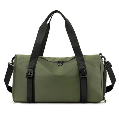 Dry and Wet Separation Waterproof Sports Fitness Travel Backpack with Zipper Closure Polyester Material 20-35L Capacity Unisex