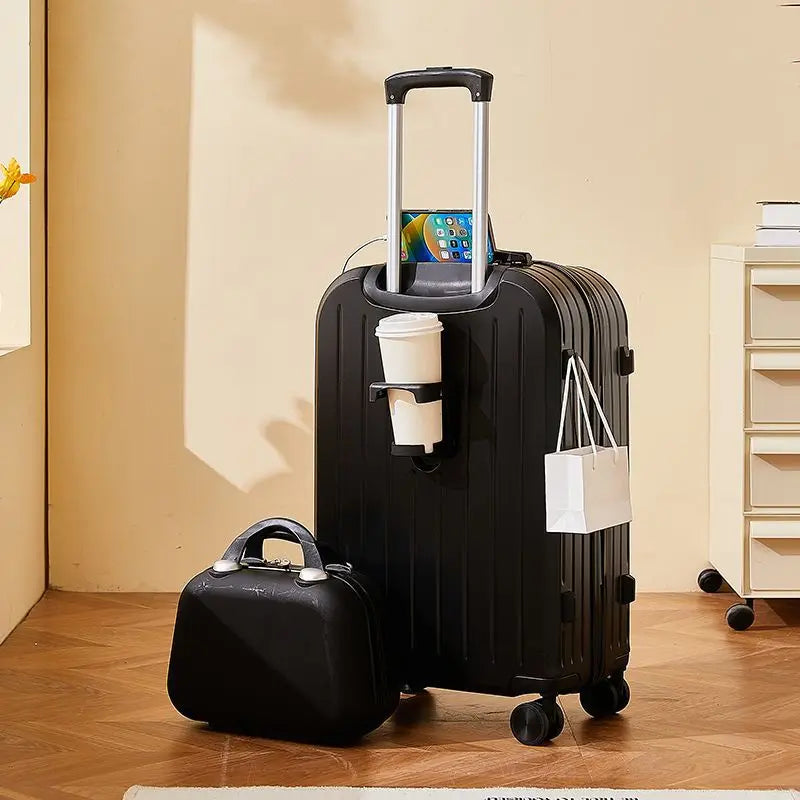 Luggage 2025 New Trolley Case Men's Women's Travel Small 20 Inch Password Case Quiet Wheels Durable Leather ABS