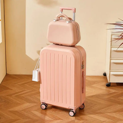 Luggage 2025 New Trolley Case Men's Women's Travel Small 20 Inch Password Case Quiet Wheels Durable Leather ABS