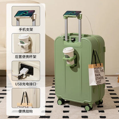 Luggage 20 Inch Unisex Candy Color Waterproof Universal Wheel Lightweight Trolley Suitcase with Polyester Lining Wholesale