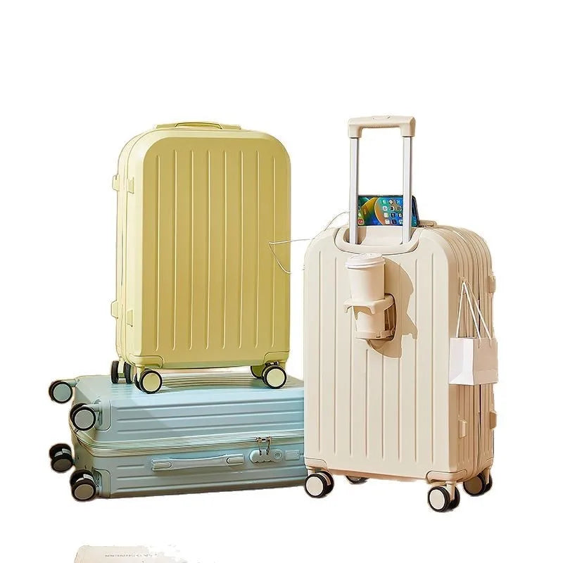Luggage 2025 New Trolley Case Men's Women's Travel Small 20 Inch Password Case Quiet Wheels Durable Leather ABS