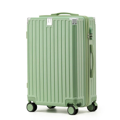 Unisex ABS Spinner Luggage Case 24 Inch Strong Durable 28 Trolley Suitcase 20 Boarding Code with USB Interface Waterproof
