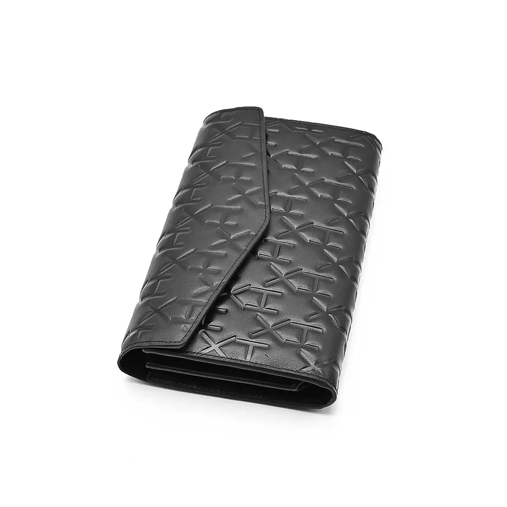 Premium Genuine Leather Purse Multi-function Card Holder High Quality Wallet With Full Embossed