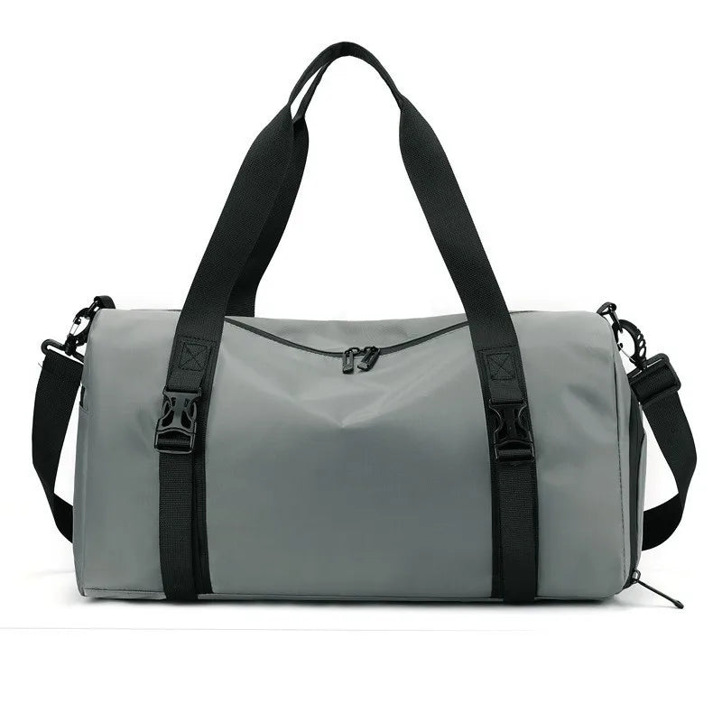 Dry and Wet Separation Waterproof Sports Fitness Travel Backpack with Zipper Closure Polyester Material 20-35L Capacity Unisex