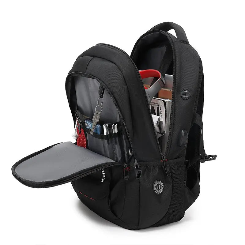 Large Capacity Sports Backpack Anti-Theft Fashionable Waterproof Laptop Backpack for Men Casual Collage School