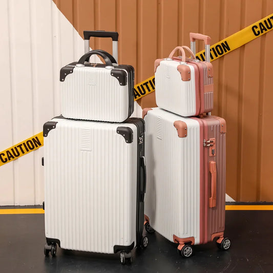 High- Luggage Women's 20-Inch Travel Trolley Case 28-Inch Password ABS Waterproof Suitcase 24-Inch Large-Capacity Zipper