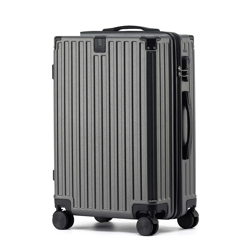Unisex ABS Spinner Luggage Case 24 Inch Strong Durable 28 Trolley Suitcase 20 Boarding Code with USB Interface Waterproof