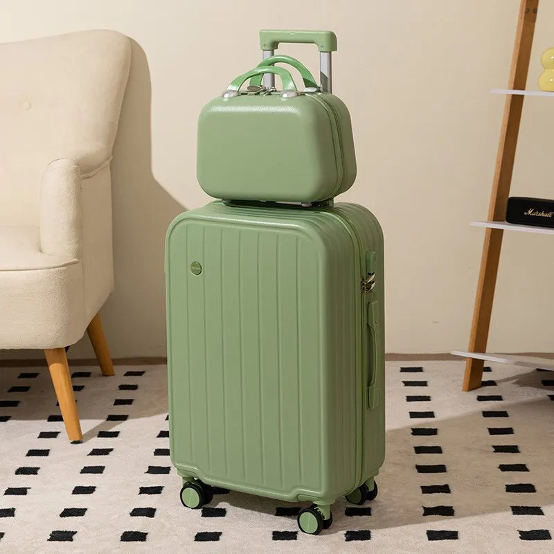 Luggage 20 Inch Unisex Candy Color Waterproof Universal Wheel Lightweight Trolley Suitcase with Polyester Lining Wholesale