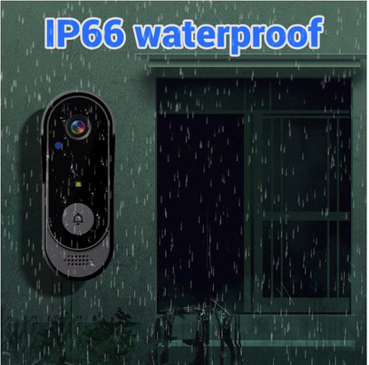 Wireless Doorbell Camera – 1080P, 170° Angle, 4.3-inch Screen, IPX65 Waterproof & Night Vision ✨