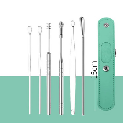 for a limited time onlyPortable 6-piece stainless steel ear piercing kit - Spiral ear tool