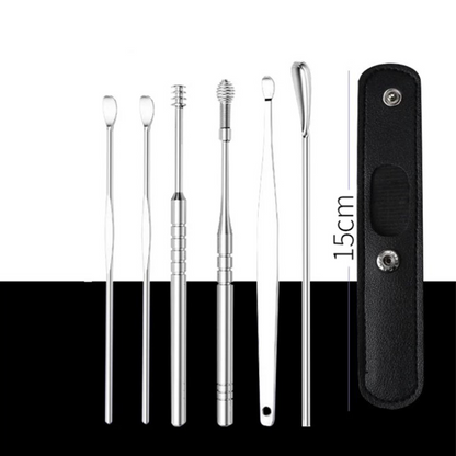 for a limited time onlyPortable 6-piece stainless steel ear piercing kit - Spiral ear tool