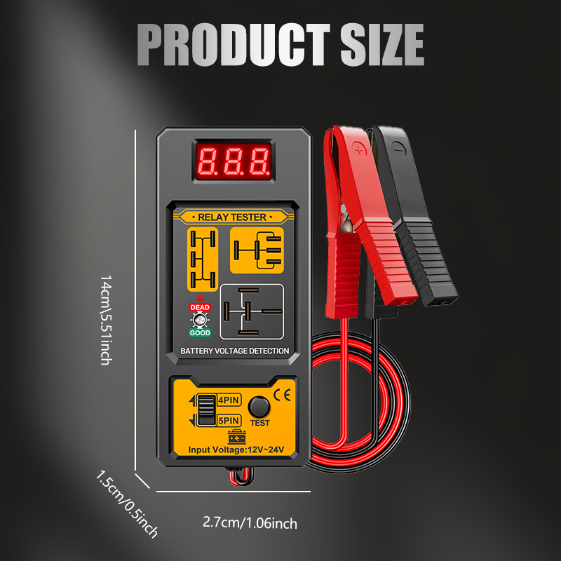 🔥Hot Sale Deals-Automotive Relay Voltage Tester with LED Indicator