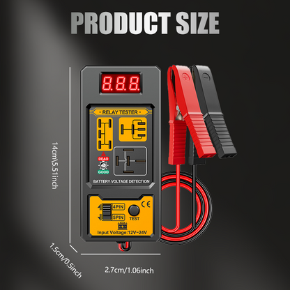 🔥Hot Sale Deals-Automotive Relay Voltage Tester with LED Indicator