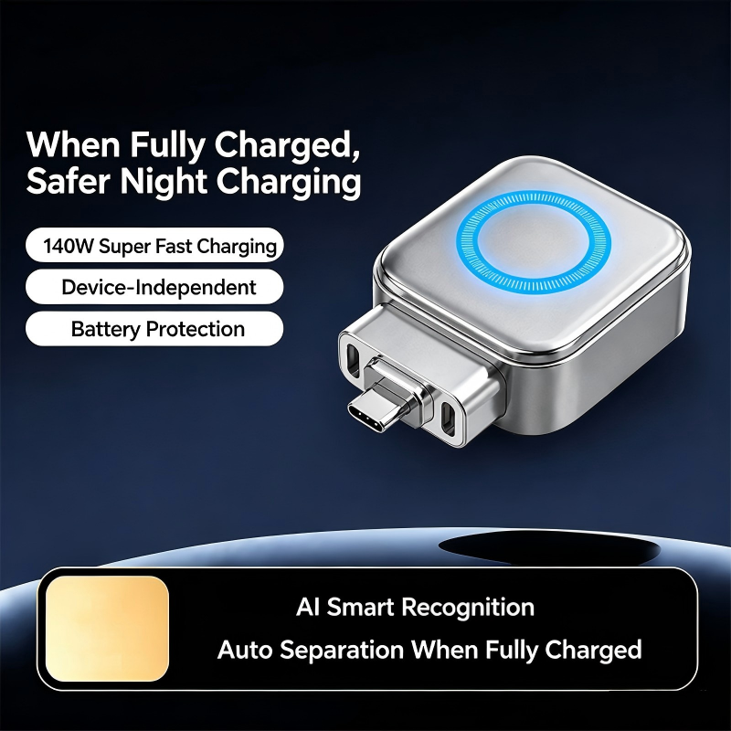 ⚡140W Super Fast Charger with AI Auto Shutdown – USB-C PD3.1 – Intelligent Battery Protection – Universal for iPhone, MacBook & Tablets